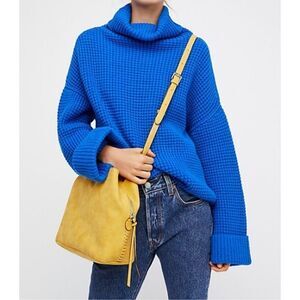 FREE PEOPLE Park City Pullover Sweater Blue Women’s Size Medium